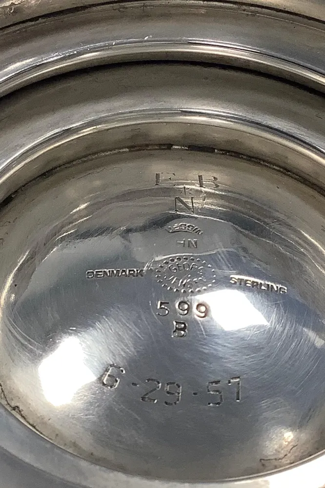 Georg Jensen Sterling Silver Bowl handles No 599