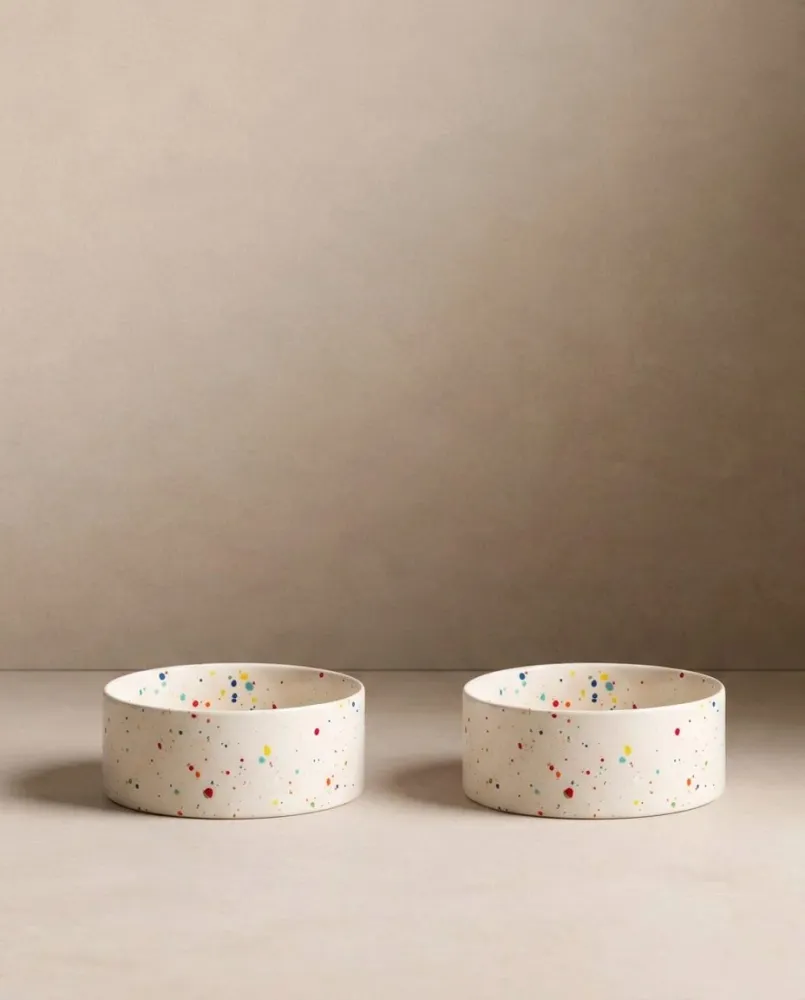 New Party kæledyrsskål 16,5 cm sæt 2 Groen MT