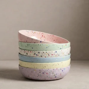 New Party Pasta tallerken 21cm Bland 6 stk MT