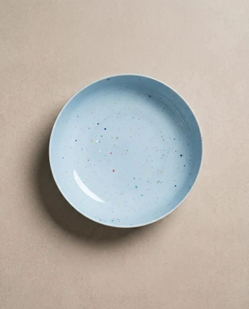 New Party Pasta tallerken 21cm Blød Blå MT