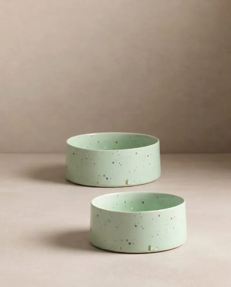 New Party Pet Bowl 16,5cm Sæt 2 Grønne MT