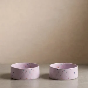 New Party Pet Bowl 16,5cm Sæt 2 lilla MT