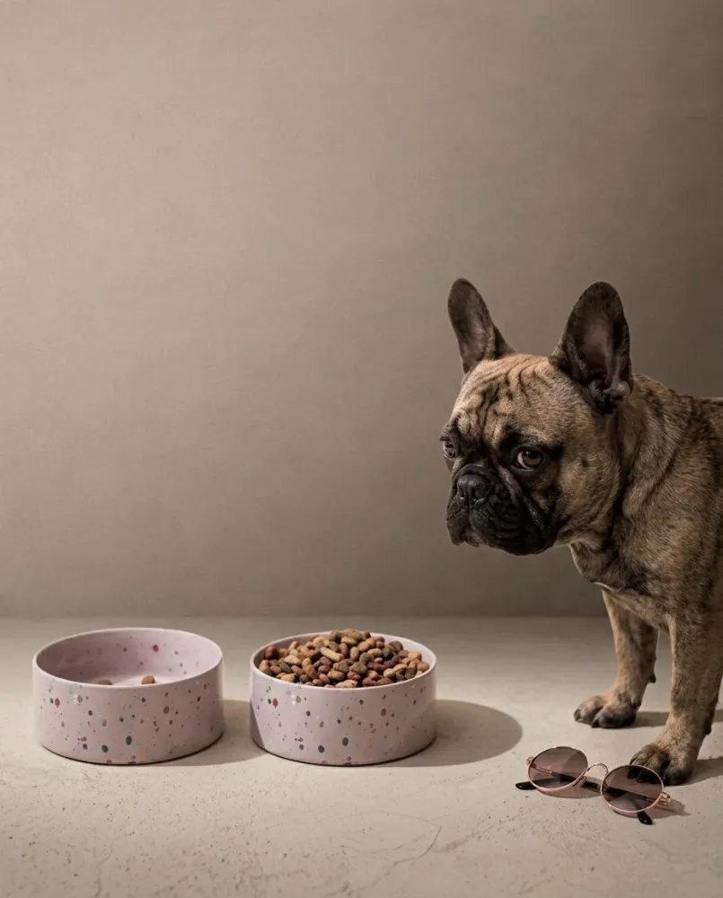 New Party Pet Bowl 16,5cm Sæt 2 lilla MT