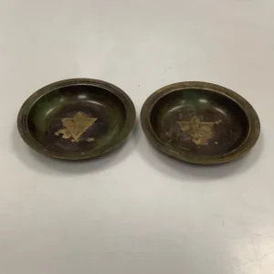 Par Bronze Skåle med Spejder Logo ildfast Danmark