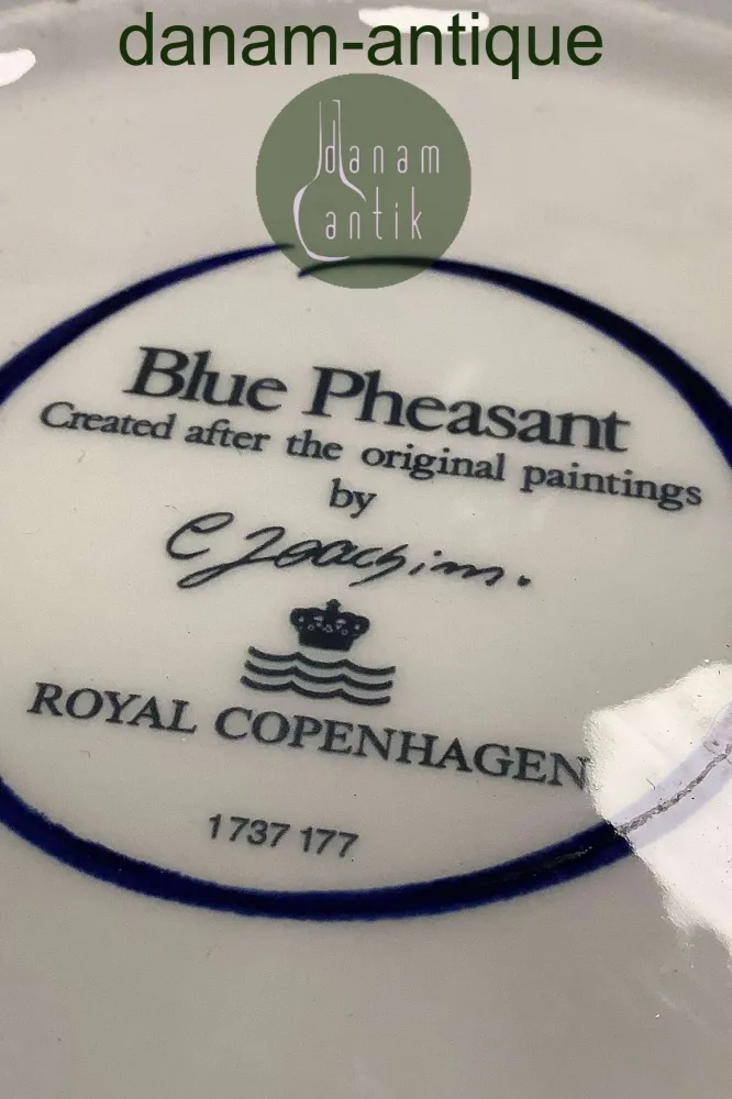 Royal Copenhagen Blå Fasan Fajance Skål No 177