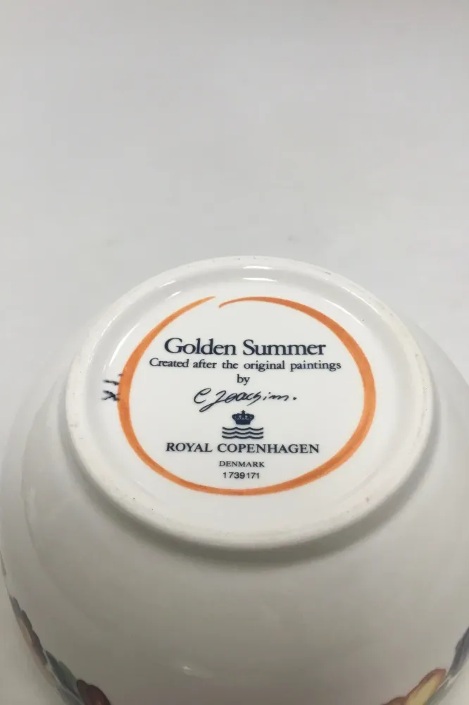 Royal Copenhagen Gylden Sommer Sovseskål uden låg No 171