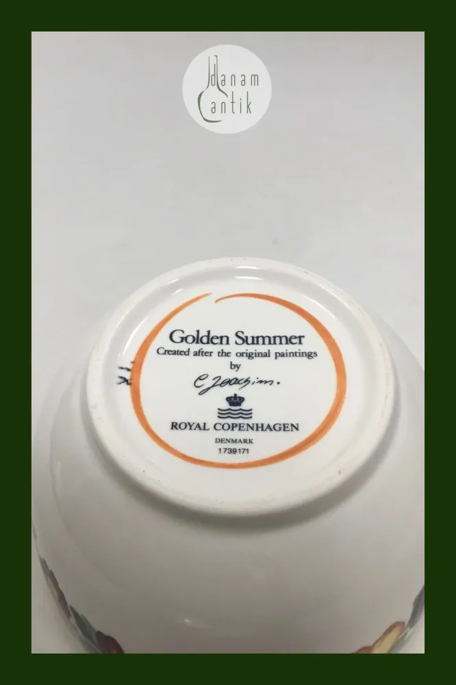 Royal Copenhagen Gylden Sommer Sovseskål uden låg No 171