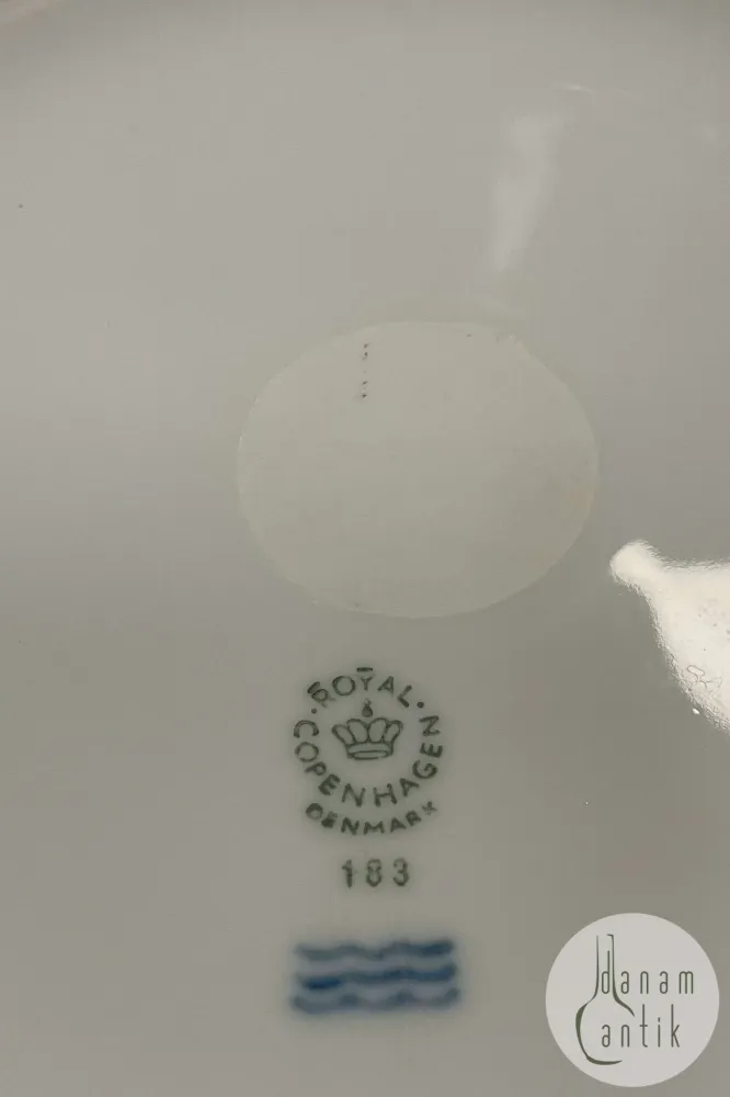 Royal Copenhagen Hvid Vifte Skål No. 11567