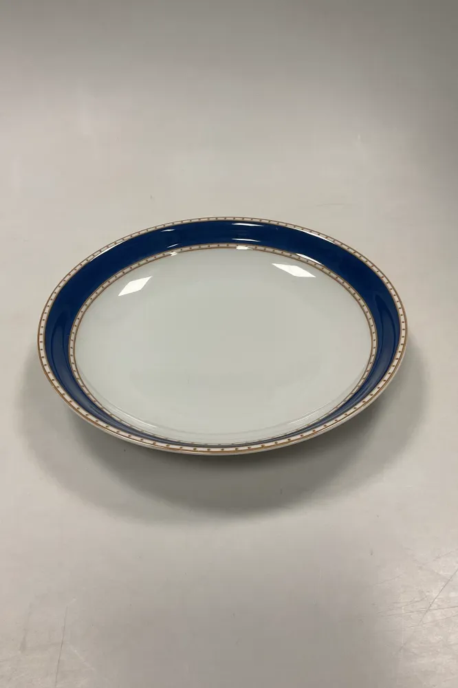 Royal Copenhagen Liselund Mørkeblå Flad Skål No 422