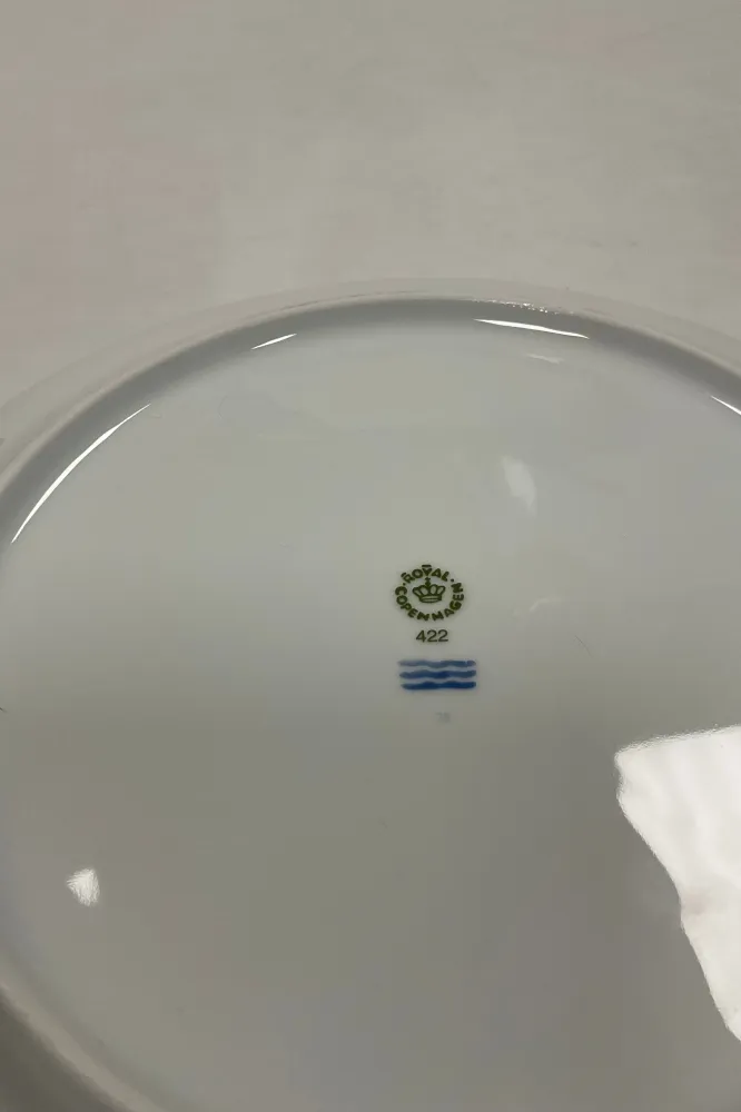 Royal Copenhagen Liselund Mørkeblå Flad Skål No 422