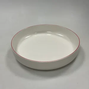 Royal Copenhagen Rødkant Lav Rund Skål No. 3059