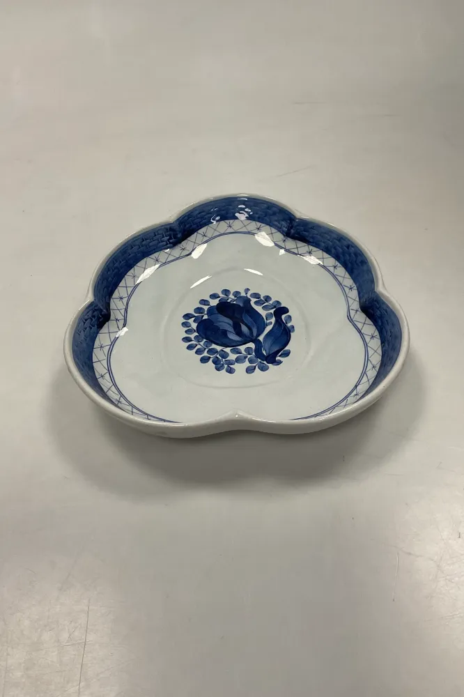 Royal Copenhagen Blå Tranquebar Bladformet Skål No. 924/357