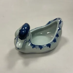 Royal Copenhagen Blå Tranquebar Bonbonniere And uden låg No 3043/1058