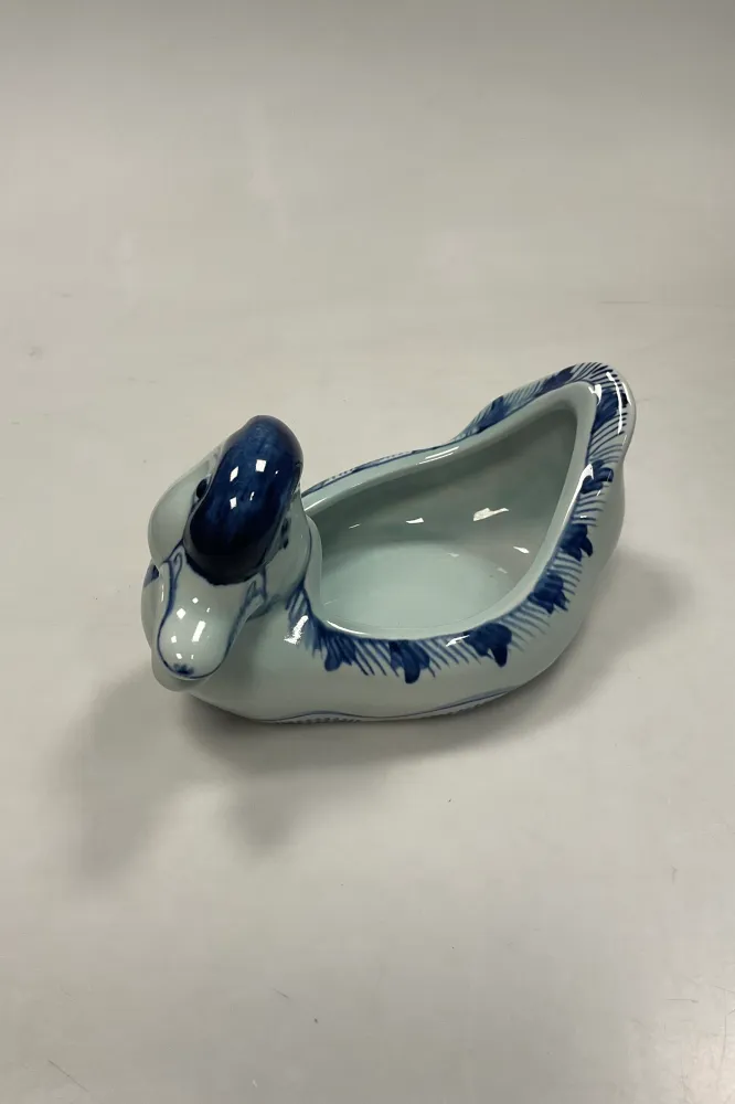 Royal Copenhagen Blå Tranquebar Bonbonniere And uden låg No 3043/1058