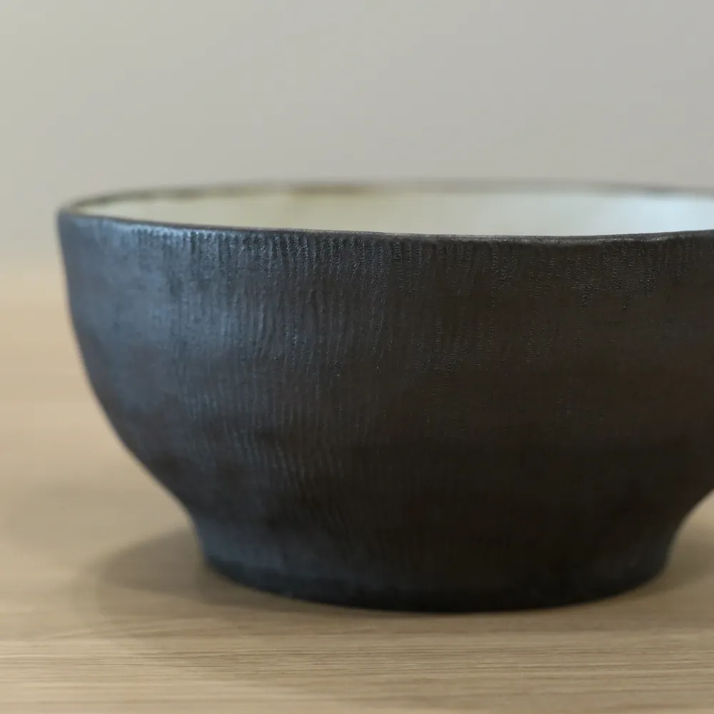 Kōyō skål med grå/brun metallic
