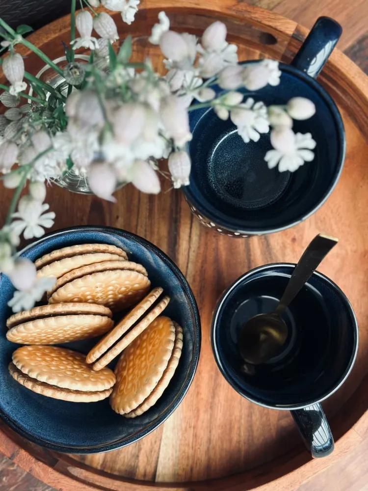 Skål Nordic blue – stentøj