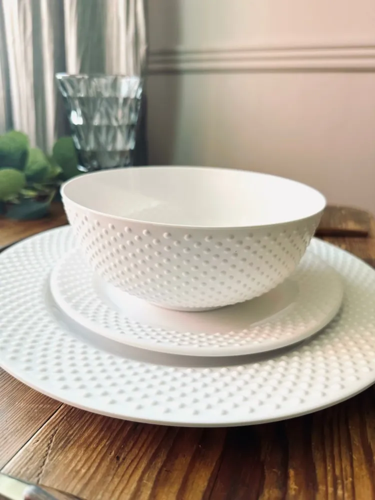 Skål 17 cm – White Melamin