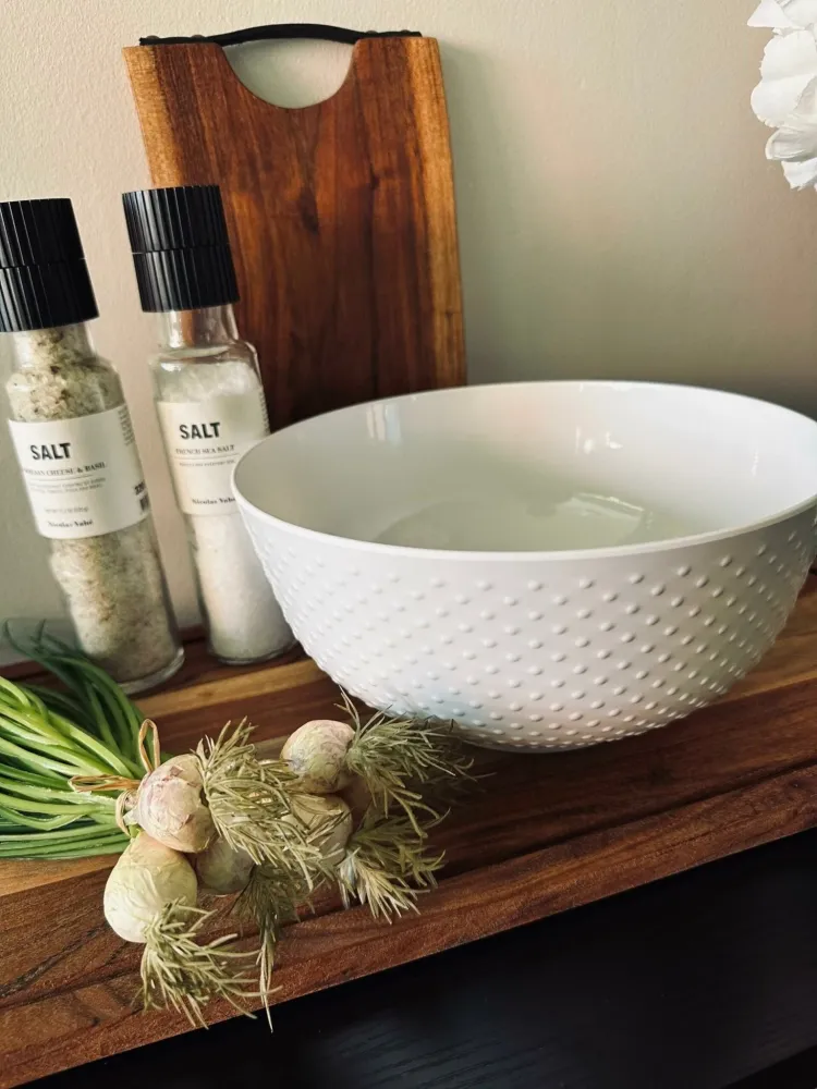 Skål 25 cm – White Melamin