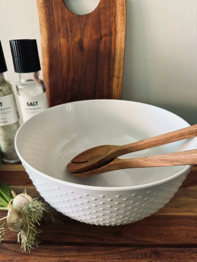 Skål 25 cm – White Melamin