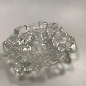 Stor Svensk Glas kunst skål med marine emner