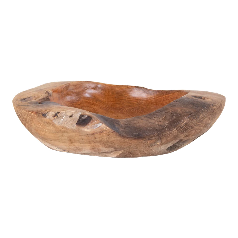 Teak bowl (stor)