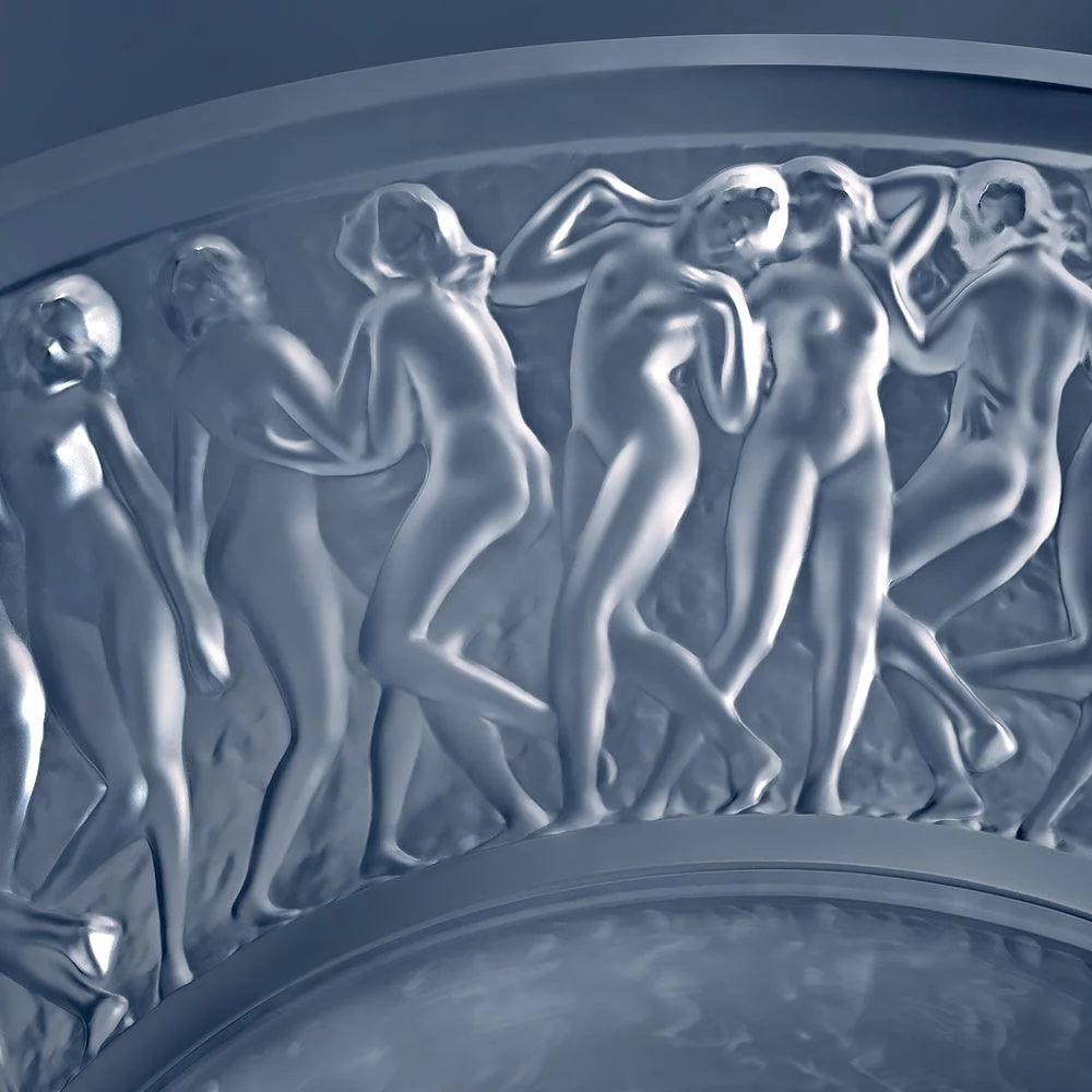 Lalique Bacchante skål gennemsigtig krystal 10547900