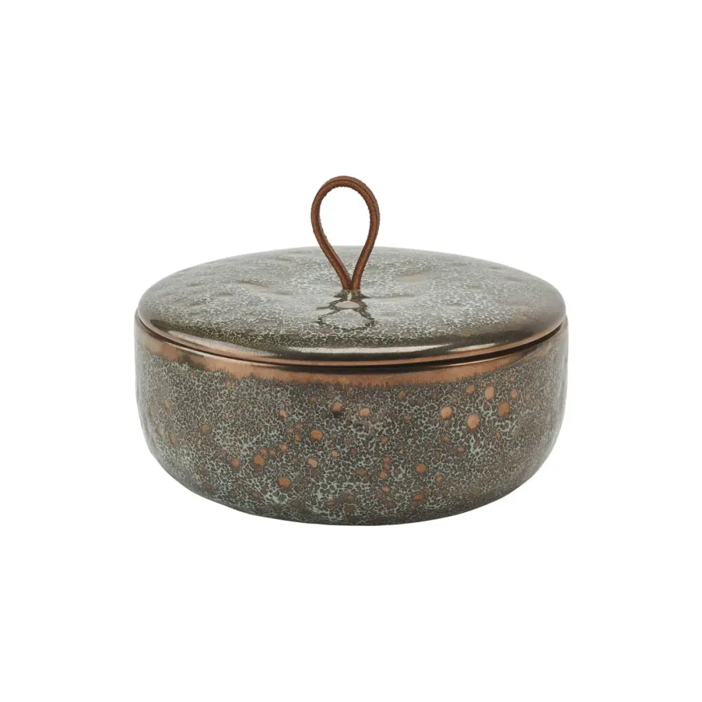 Ugo skål med låg - Vintage Bronze