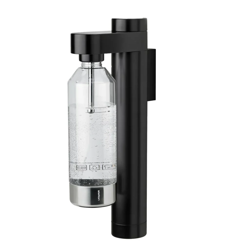 Stelton - Sodavandsmaskine BRUS væghængt Black Seniors