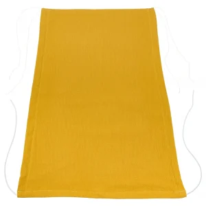 Markise dobbelt crepe gul sennep