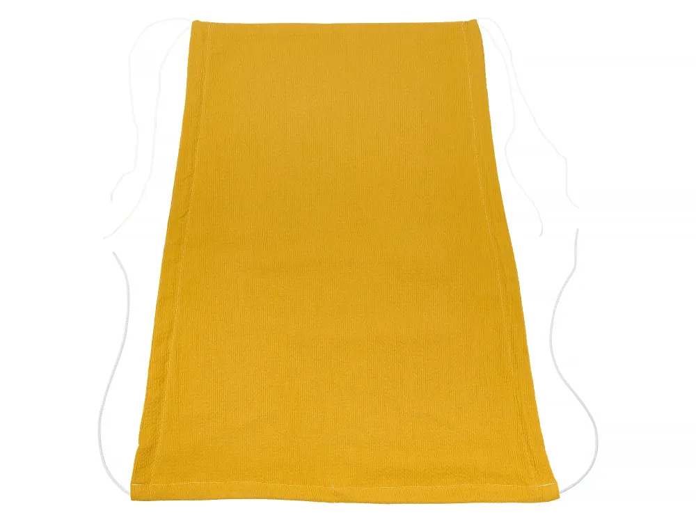 Markise dobbelt crepe gul sennep