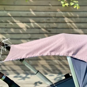 Shade sejl muslin gyldne prikker på pink