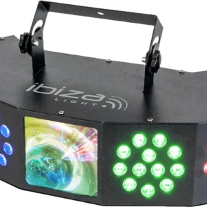 Ibiza Starwash 3-i-1 Diskolys med DMX