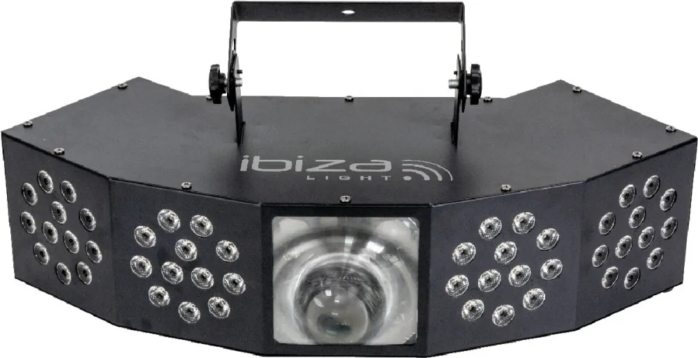 Ibiza Starwash 3-i-1 Diskolys med DMX