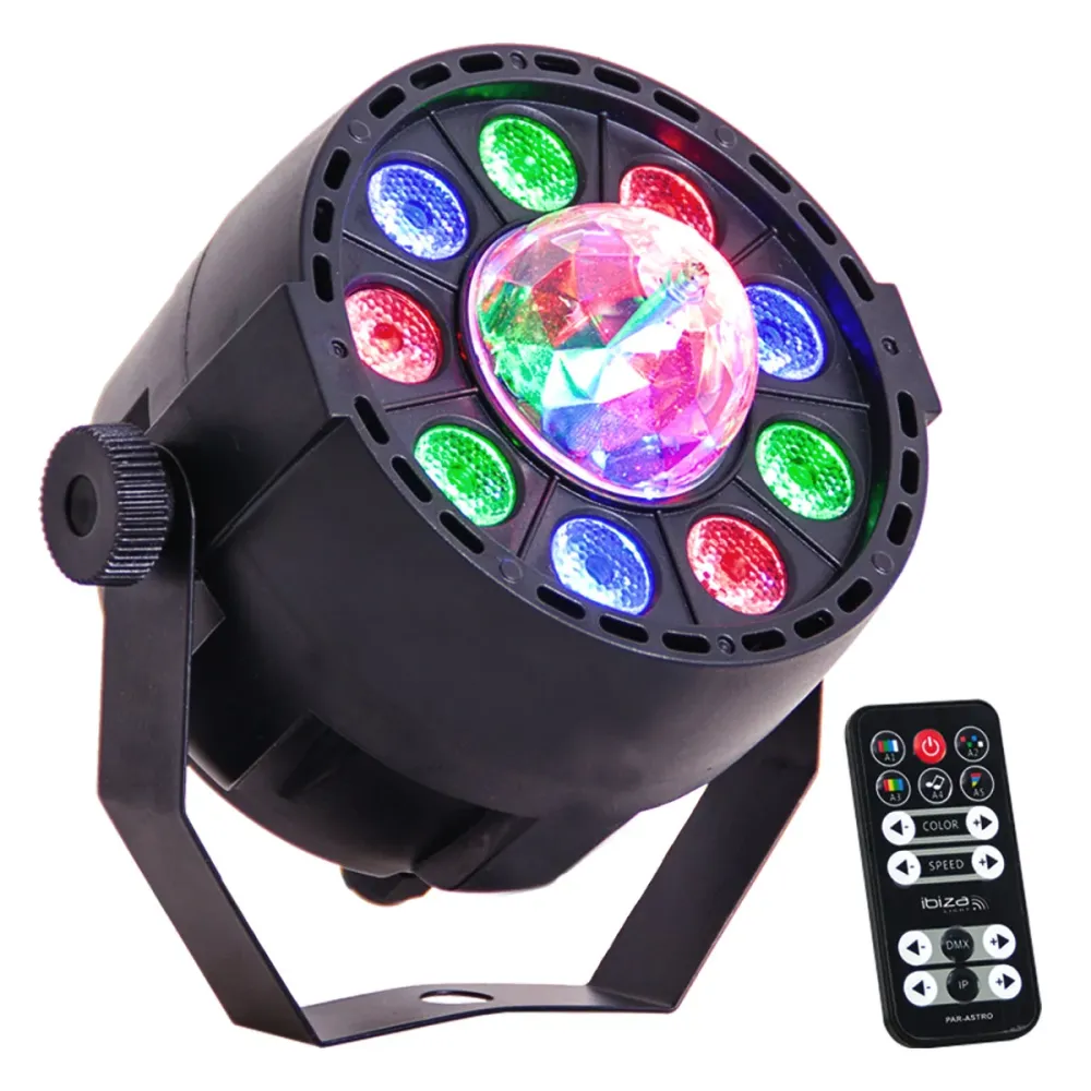 LED PAR-ASTRO 2-i-1 Diskolys 4 Stk. Bundle