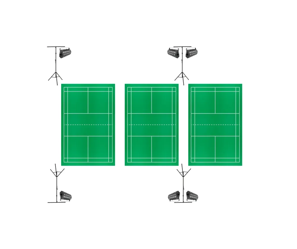 Natminton komplet pakke 3 baner