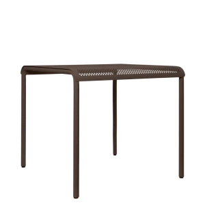 Dapple Dining Table - 80 x 80 - Ebony Chocolate