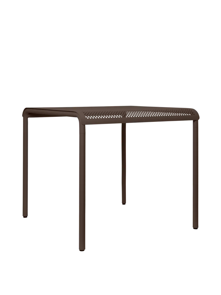 Dapple Dining Table - 80 x 80 - Ebony Chocolate