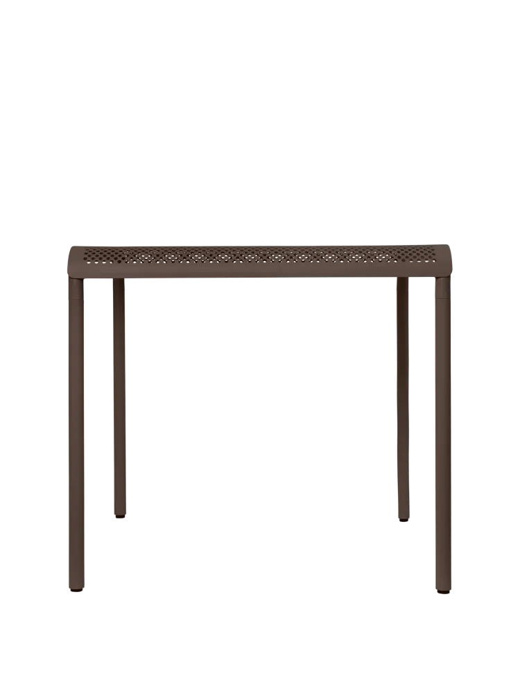 Dapple Dining Table - 80 x 80 - Ebony Chocolate