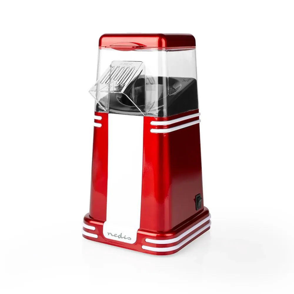 Nedis FCPC100RD Popcornmaskine, Hot Air, 1200 W