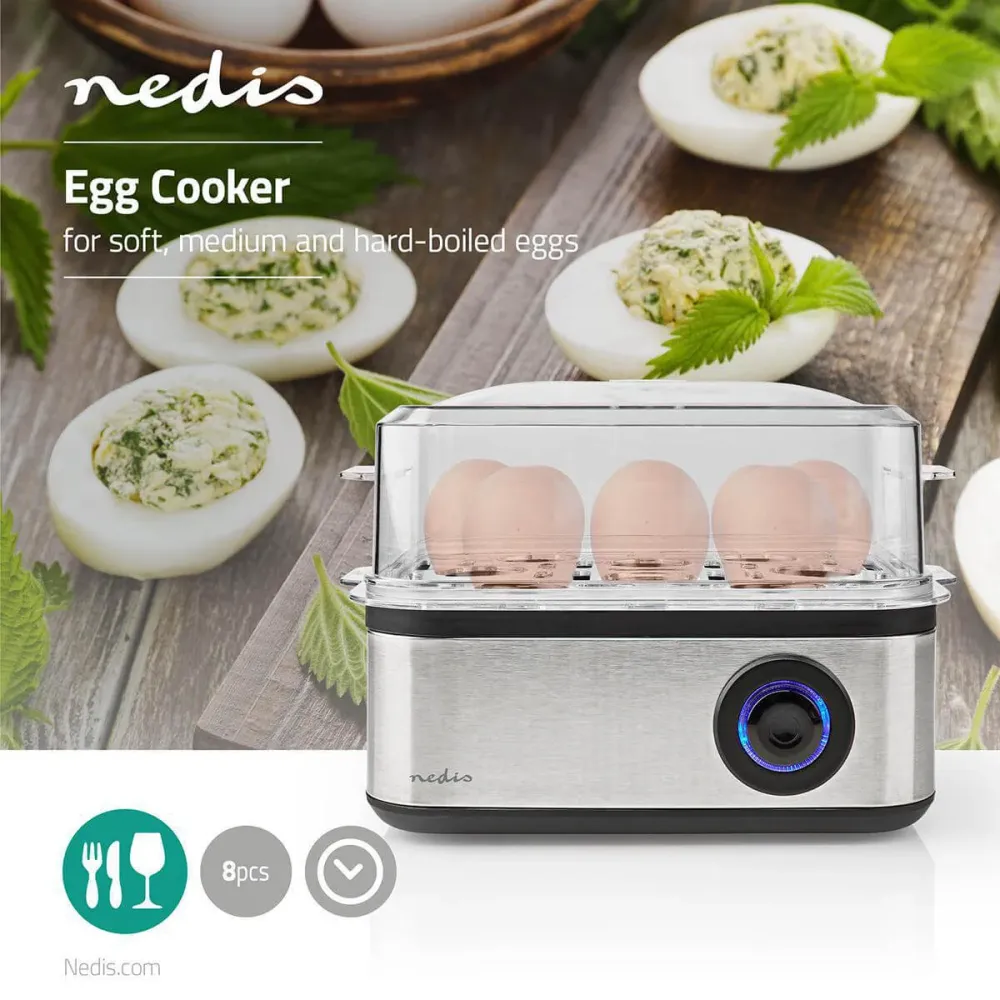 Nedis KAEB130EAL Æggekoger, Aluminium