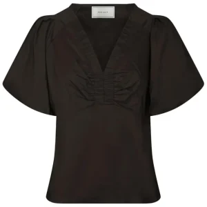 Neo Noir - Irina Poplin Blouse 162219 - 584 - Chocolate Cocoa