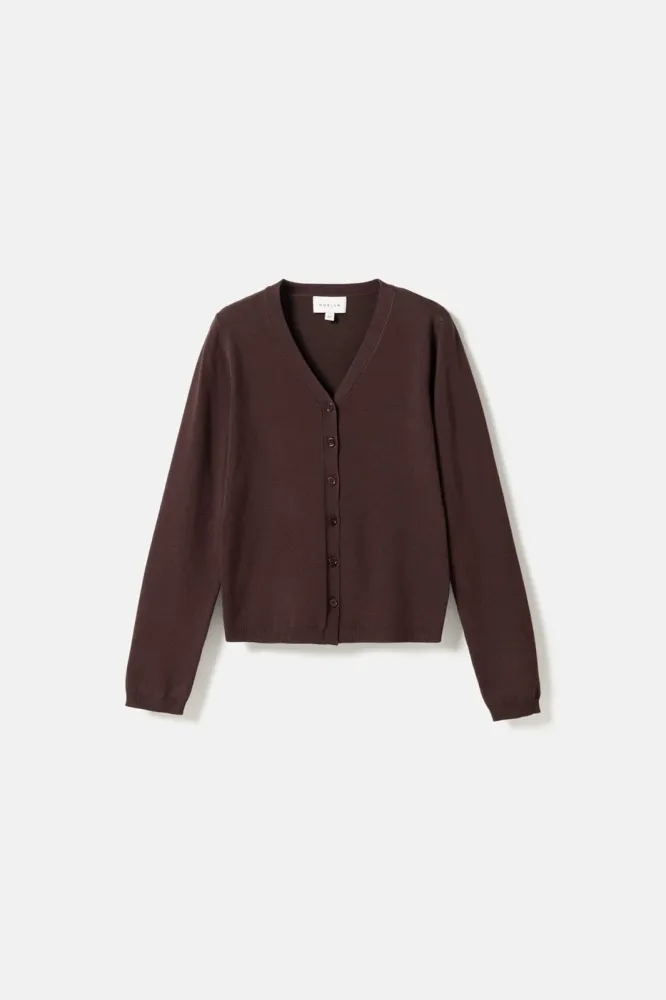 Noella - N-Marg Knit Cardigan 16020002 - 674 - Chocolate Xs