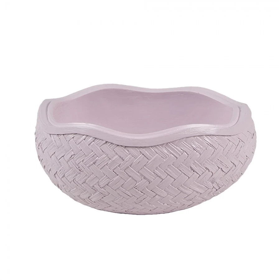 Påskepynt Dekorativ skål Æg 9x13x16 cm Pink Alabast kanin