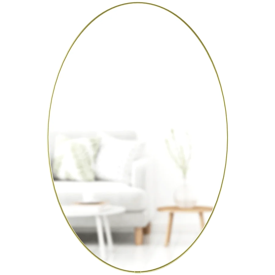 HUBBA OVAL SPEJL Messing UMBRA