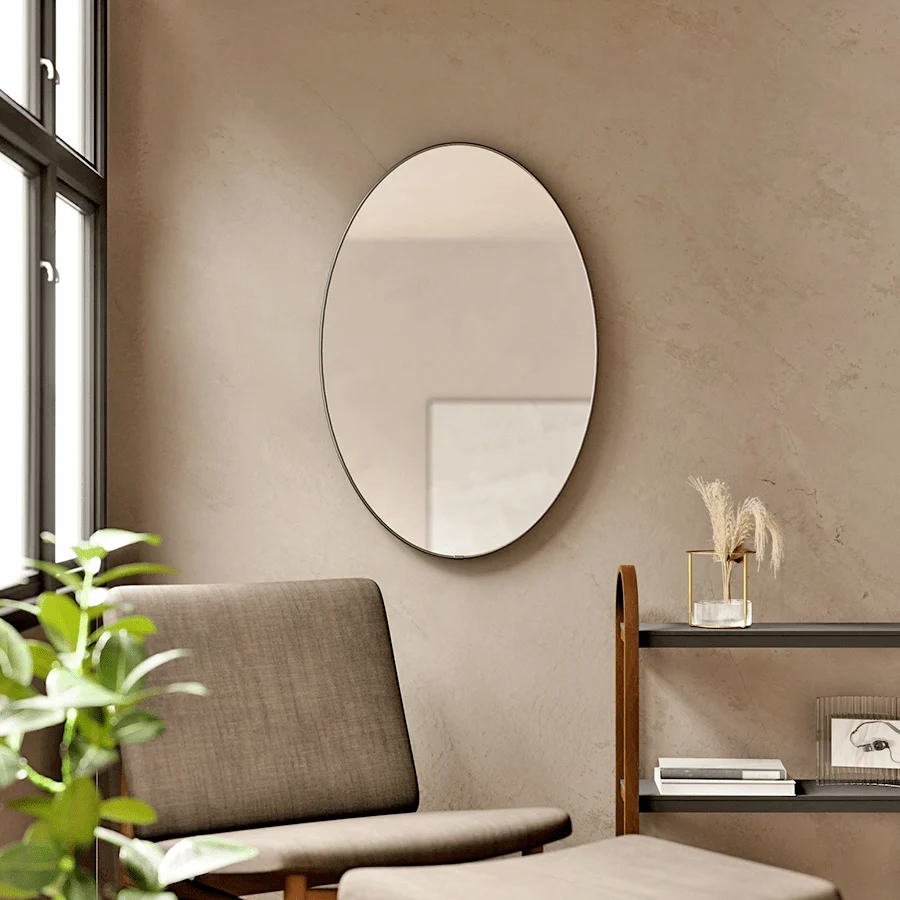 HUBBA OVAL SPEJL Messing UMBRA