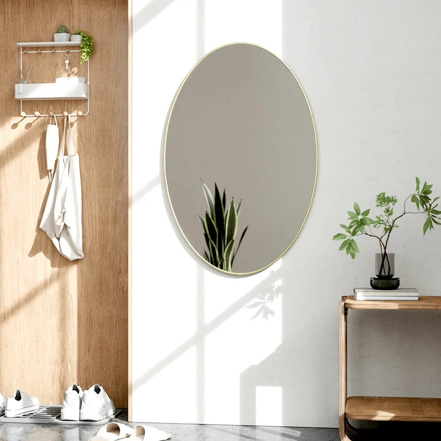 HUBBA OVAL SPEJL Messing UMBRA