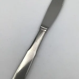 Georg Jensen Stainless Mitra, Mat Spisekniv langt skaft, kort blad, med skær