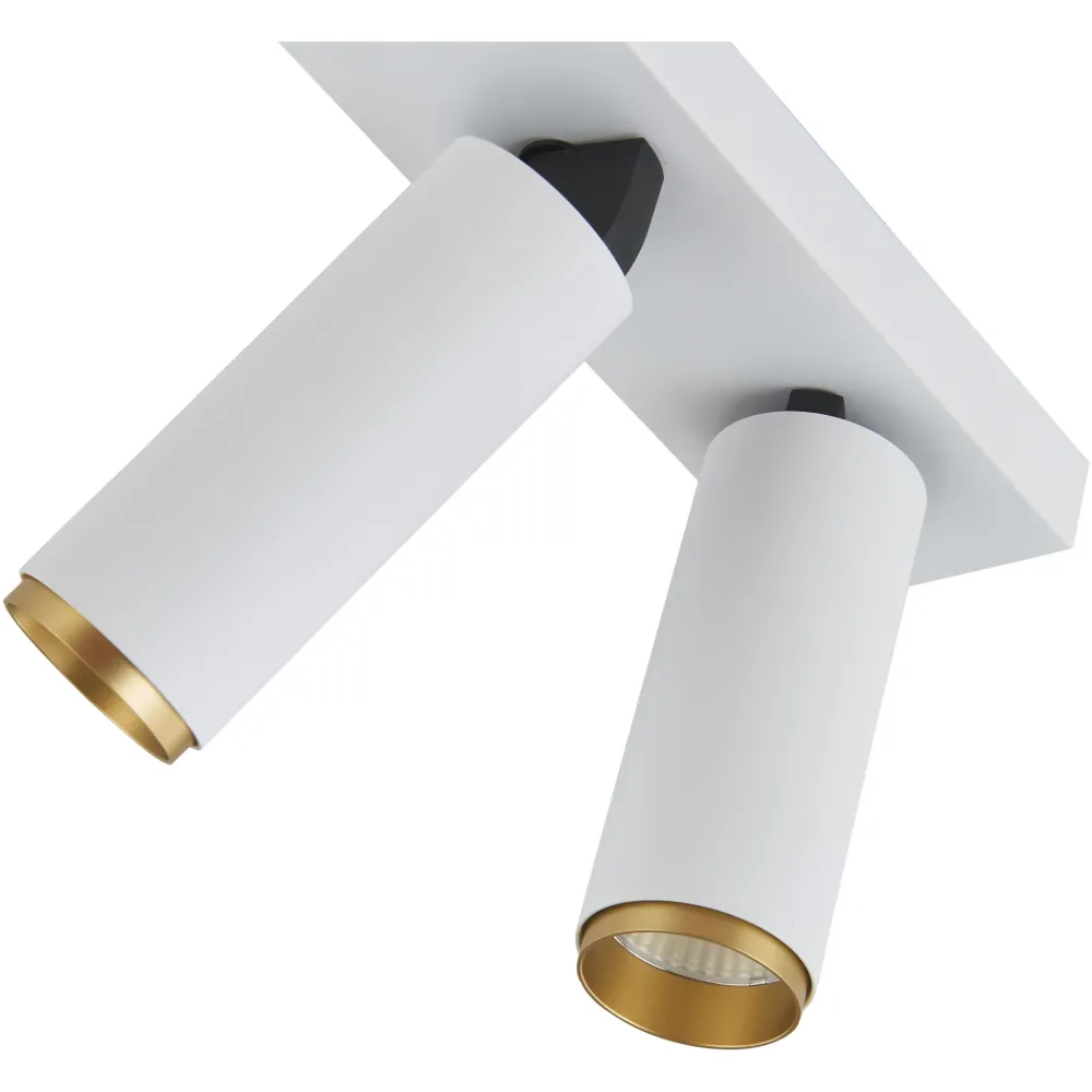 X-BEAM DOBBELTSPOT HVID/GULD