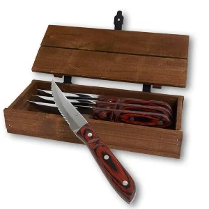 Serrated Edge Gense Old Farmer Timeless steakkniv/grillkniv XL 4 stk.
