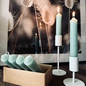 Bedelys duset grøn – 6 stk